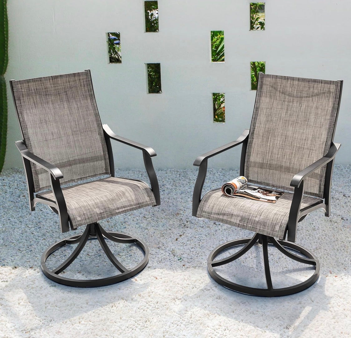 Swivel Patio Chair Set of 2