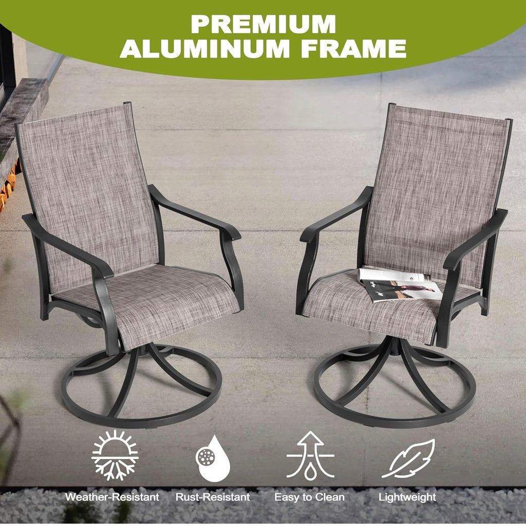 Swivel Patio Chair Set of 2