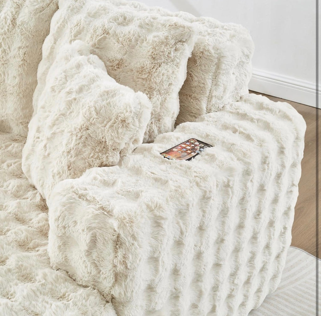 Oversized Chaise Lounge Indoor, Beige