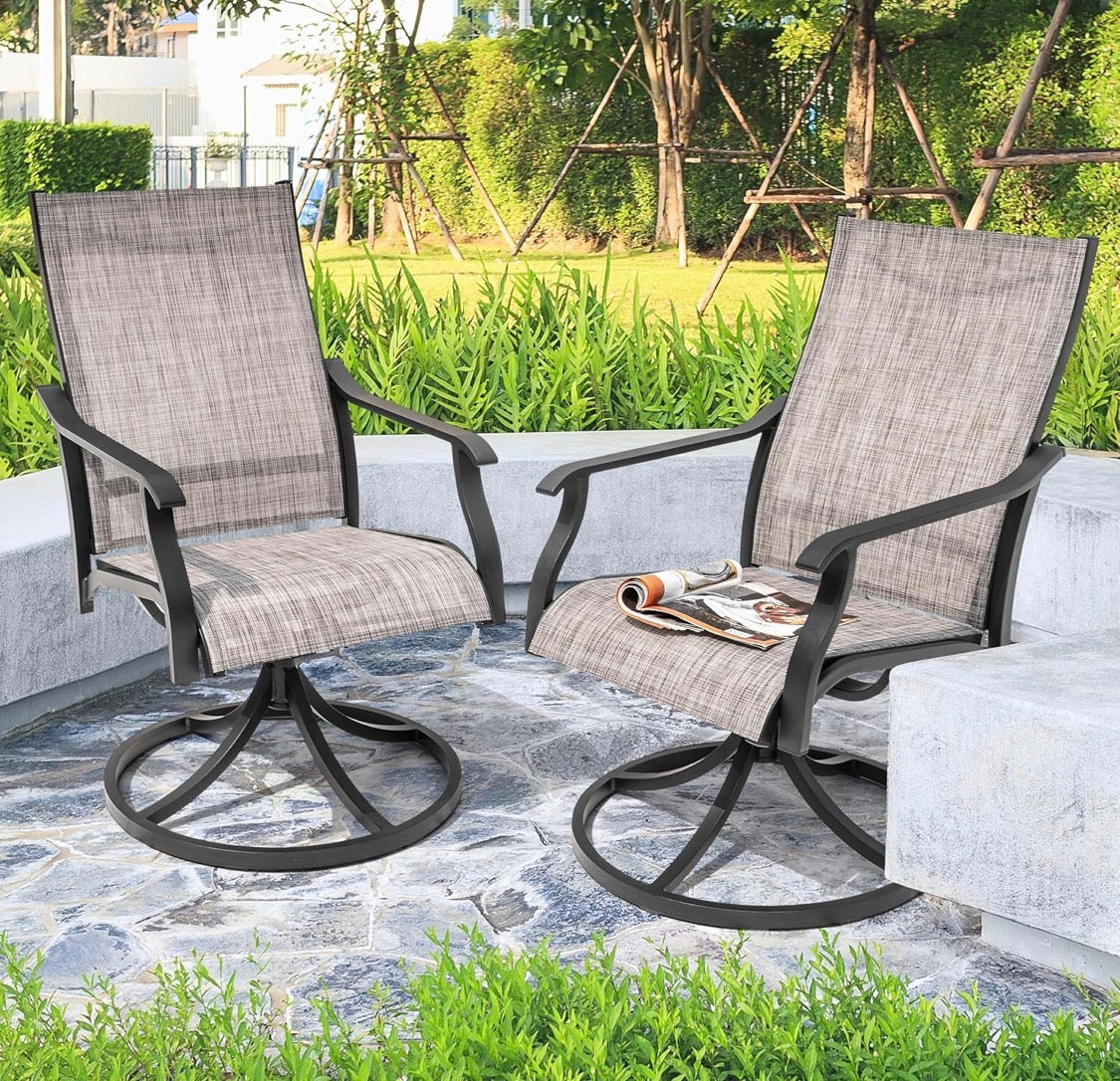 Swivel Patio Chair Set of 2