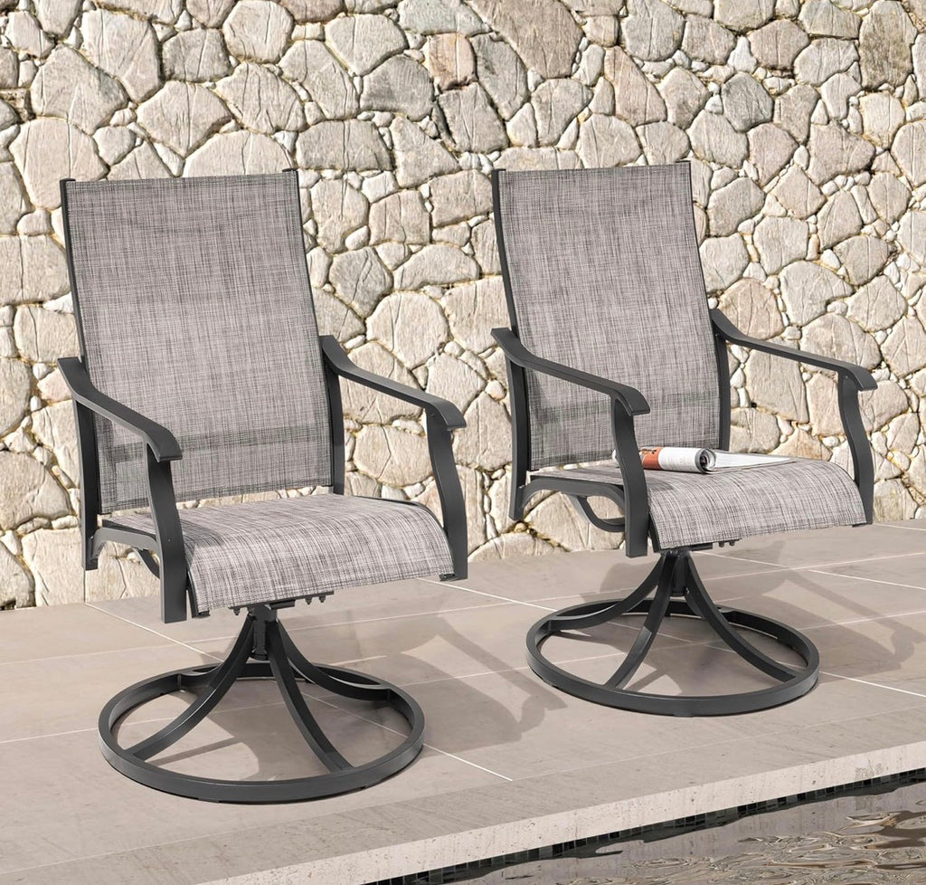 Swivel Patio Chair Set of 2