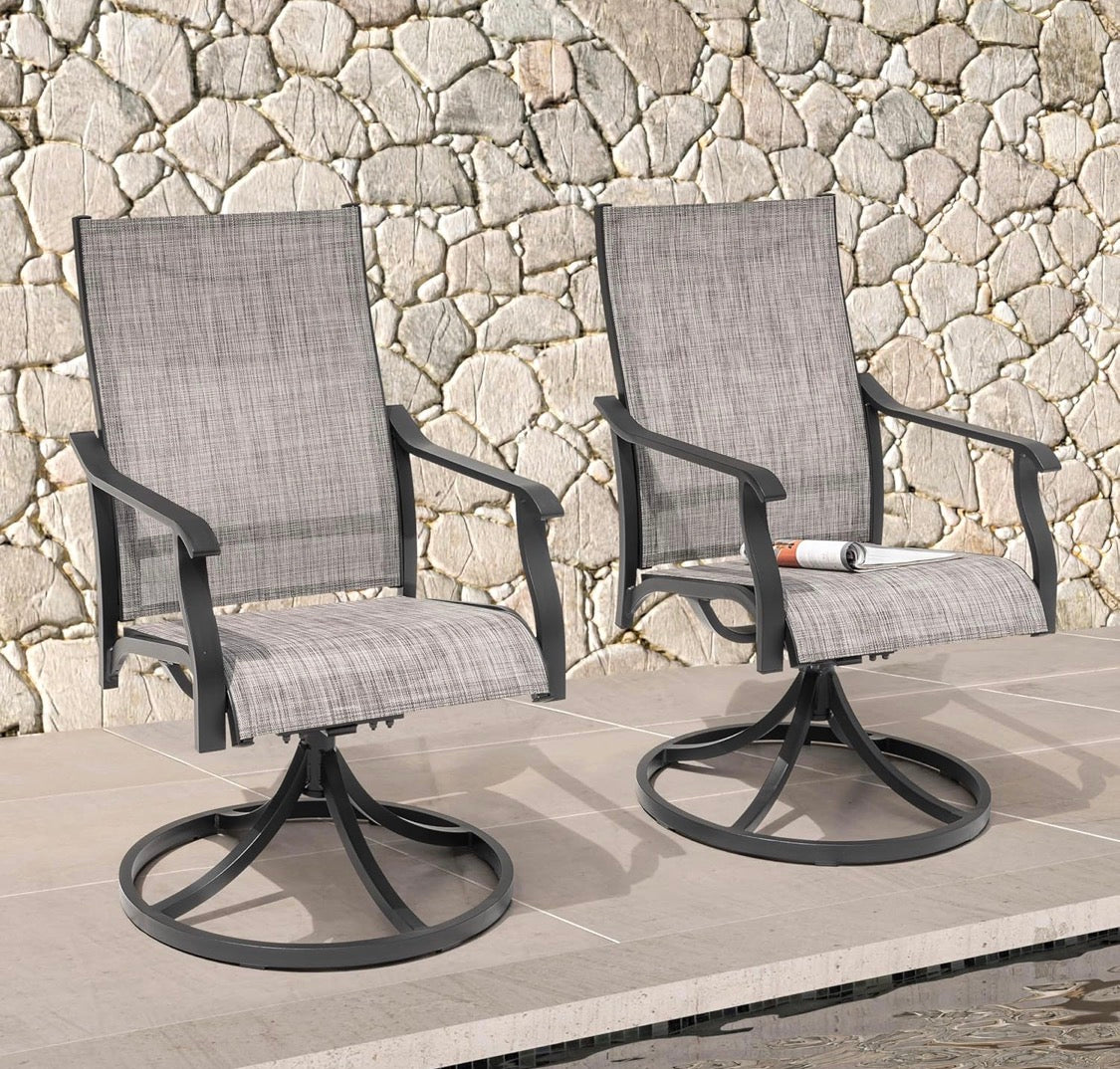 Swivel Patio Chair Set of 2