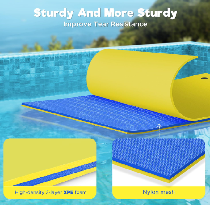 Pad Floating Mat 9' x 6', Yellow