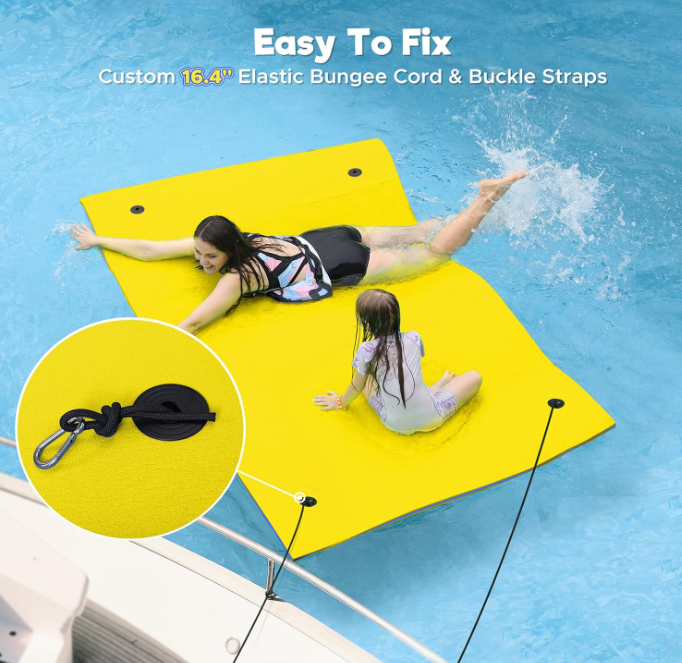 Pad Floating Mat 9' x 6', Yellow