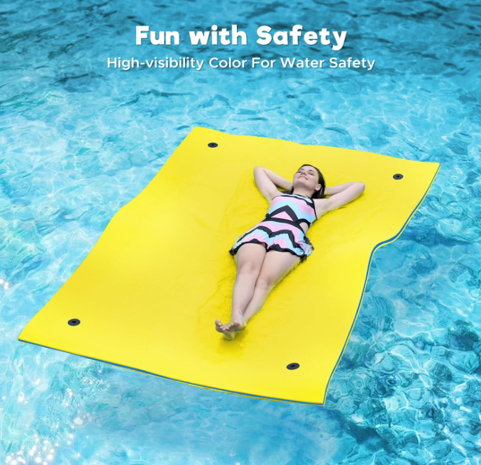 Pad Floating Mat 9' x 6', Yellow