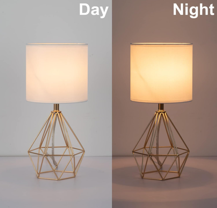 Gold Table Lamps Set of 2, Gold