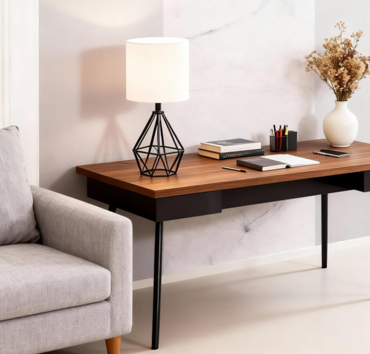 Black Table Lamps Set of 2, Black