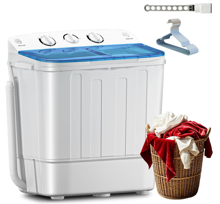Portable Washing Machine, 12 lbs washer and 7 lbs spinner