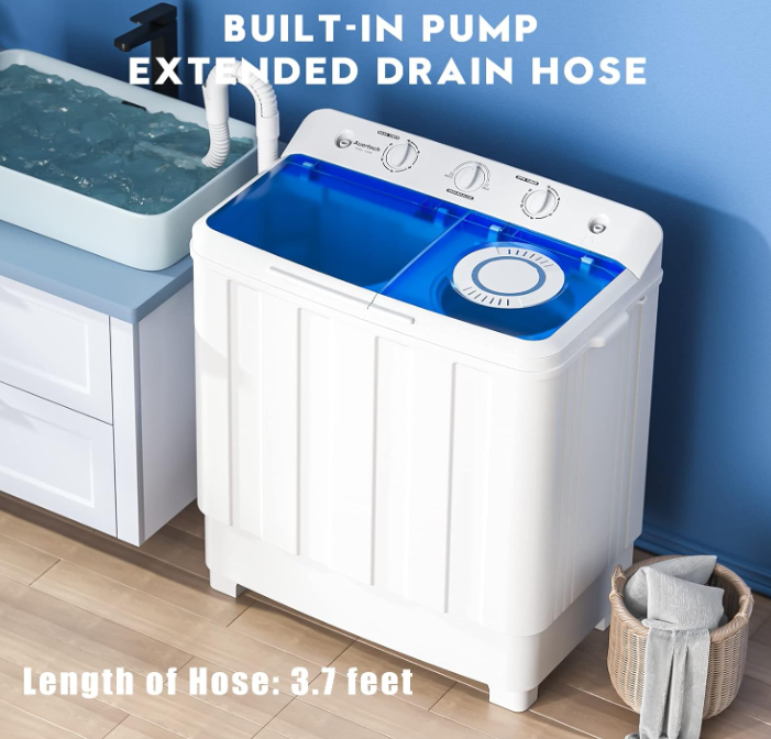 Portable Washing Machine, 18 lbs washer and 10 lbs spinner