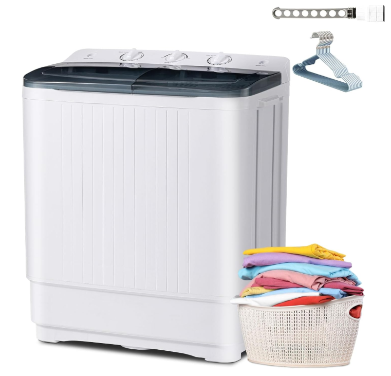Portable Washing Machine, 20 lbs washer and 12 lbs spinner
