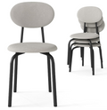 tackable Mid Century Modern Dining Chairs Set of 4, Gray