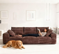 04.3“ Modular Sectional Cloud Couch, Brown