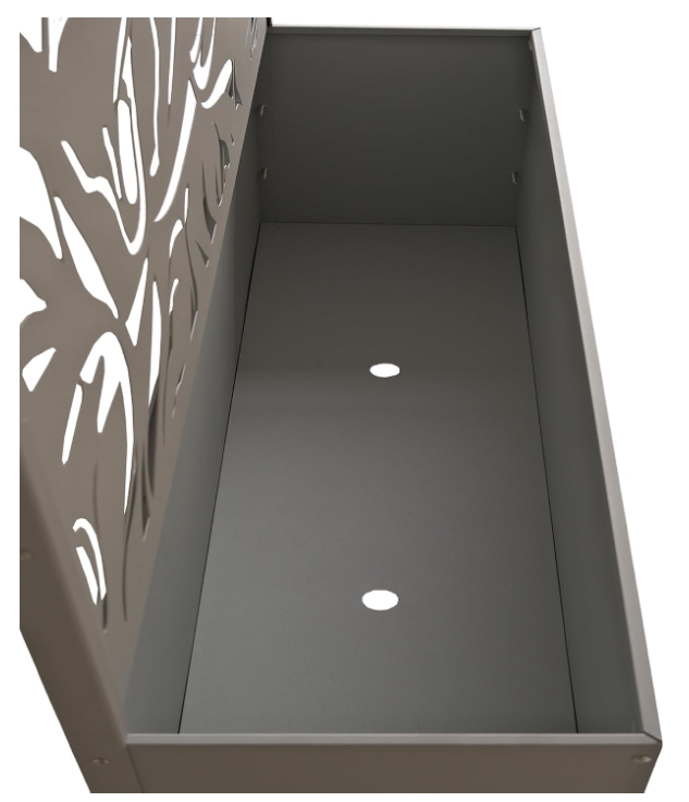 Living 6 ft. X 4 ft. Black Freestanding Metal Privacy Screen Room Divider with Flower Box