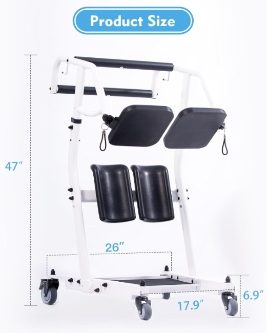 Sit to Stand Lift for Elderly - Stand Assist Patient Lift with Sling