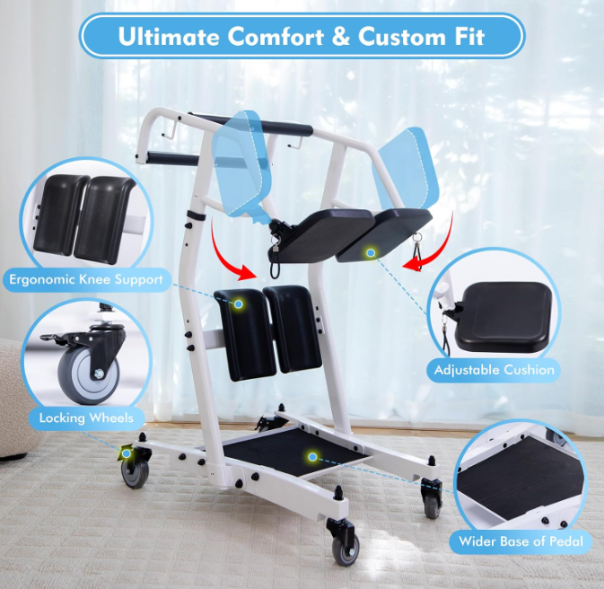 Sit to Stand Lift for Elderly - Stand Assist Patient Lift with Sling