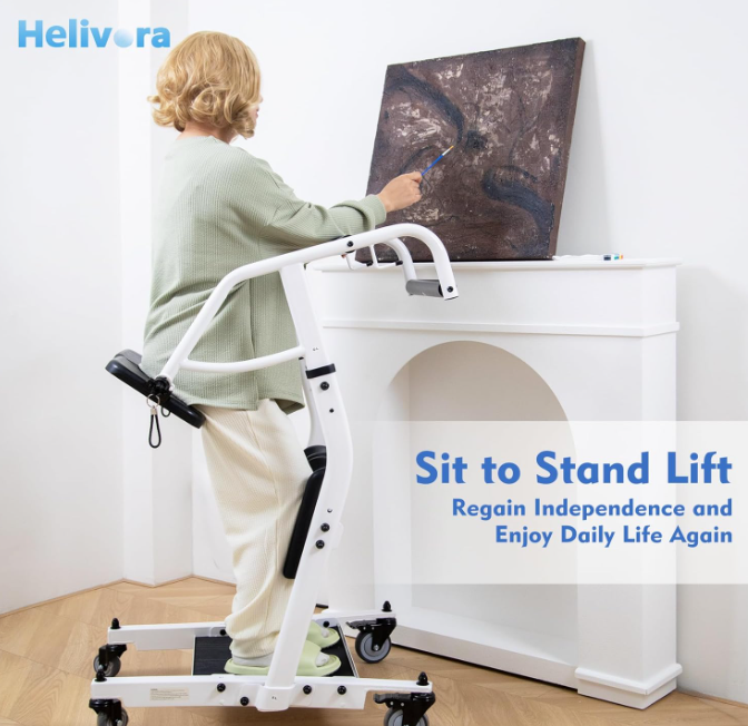 Sit to Stand Lift for Elderly - Stand Assist Patient Lift with Sling